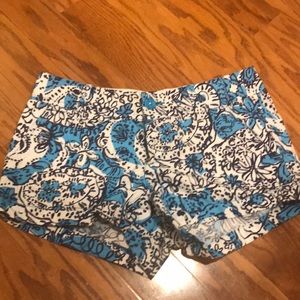 Blue and white Lily shorts